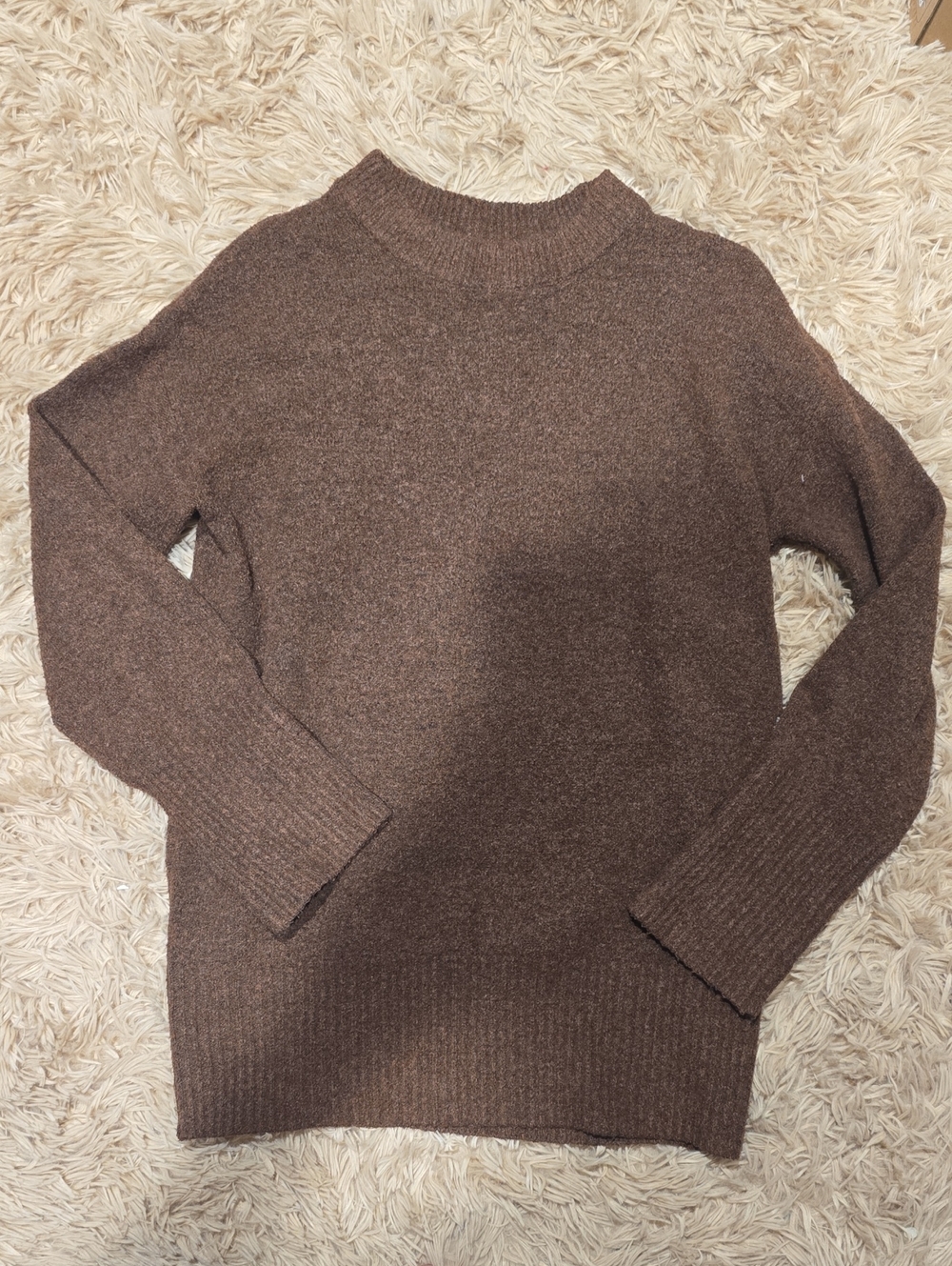 a new day Brown Crewneck Pullover Sweater
